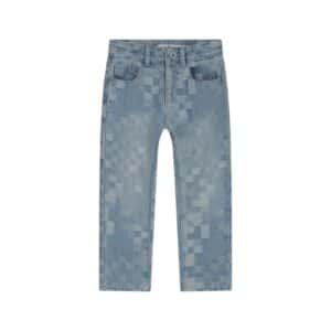 jean coupe large garçon denim bleu clair