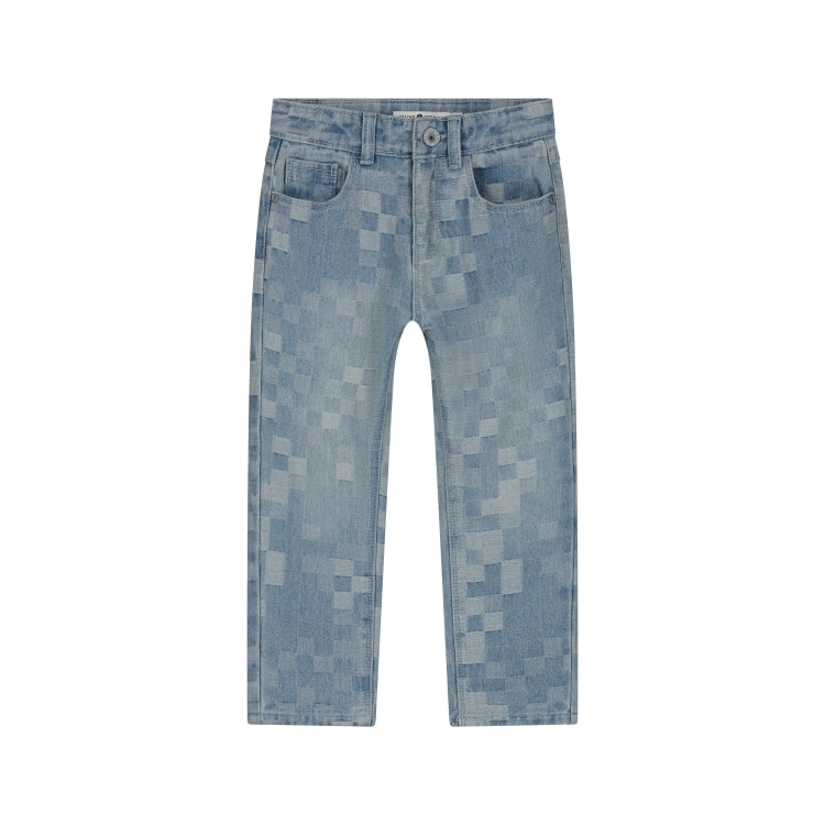 jean coupe large garçon denim bleu clair