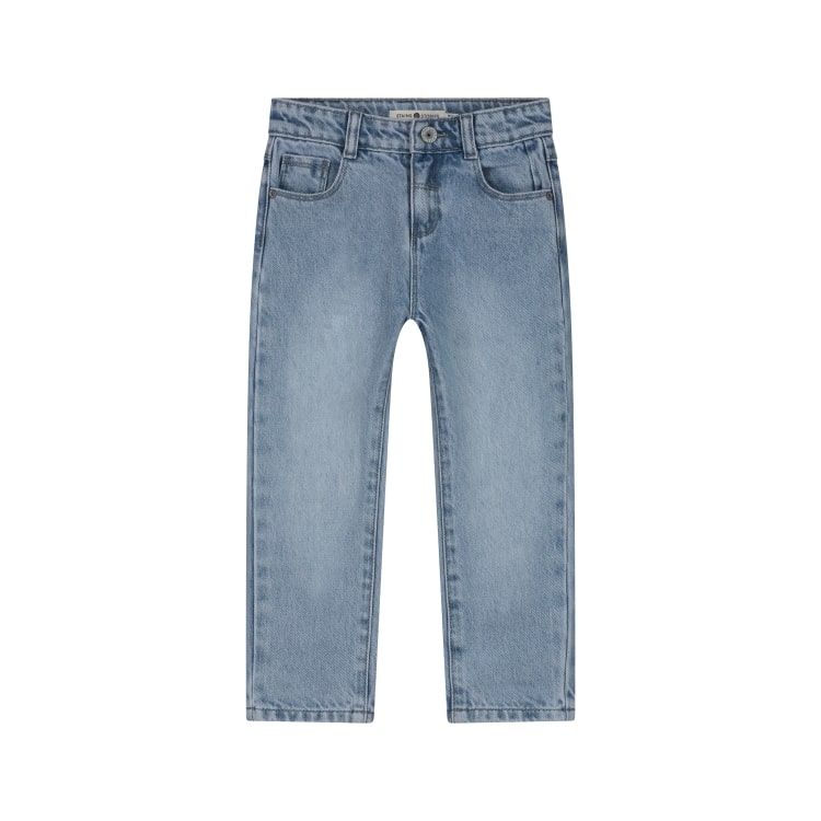 jean coupe large garçon denim bleu clair