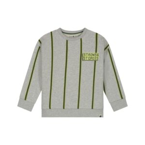 sweat garçon gris clair chiné