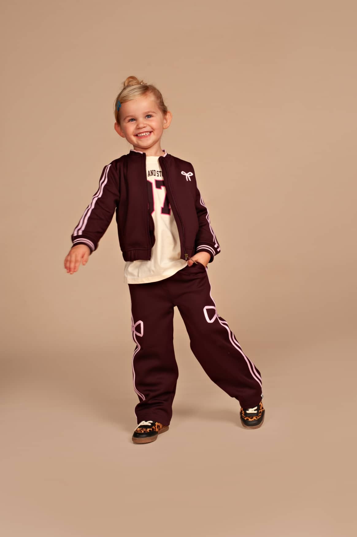 gilet zippé sport fille bordeaux