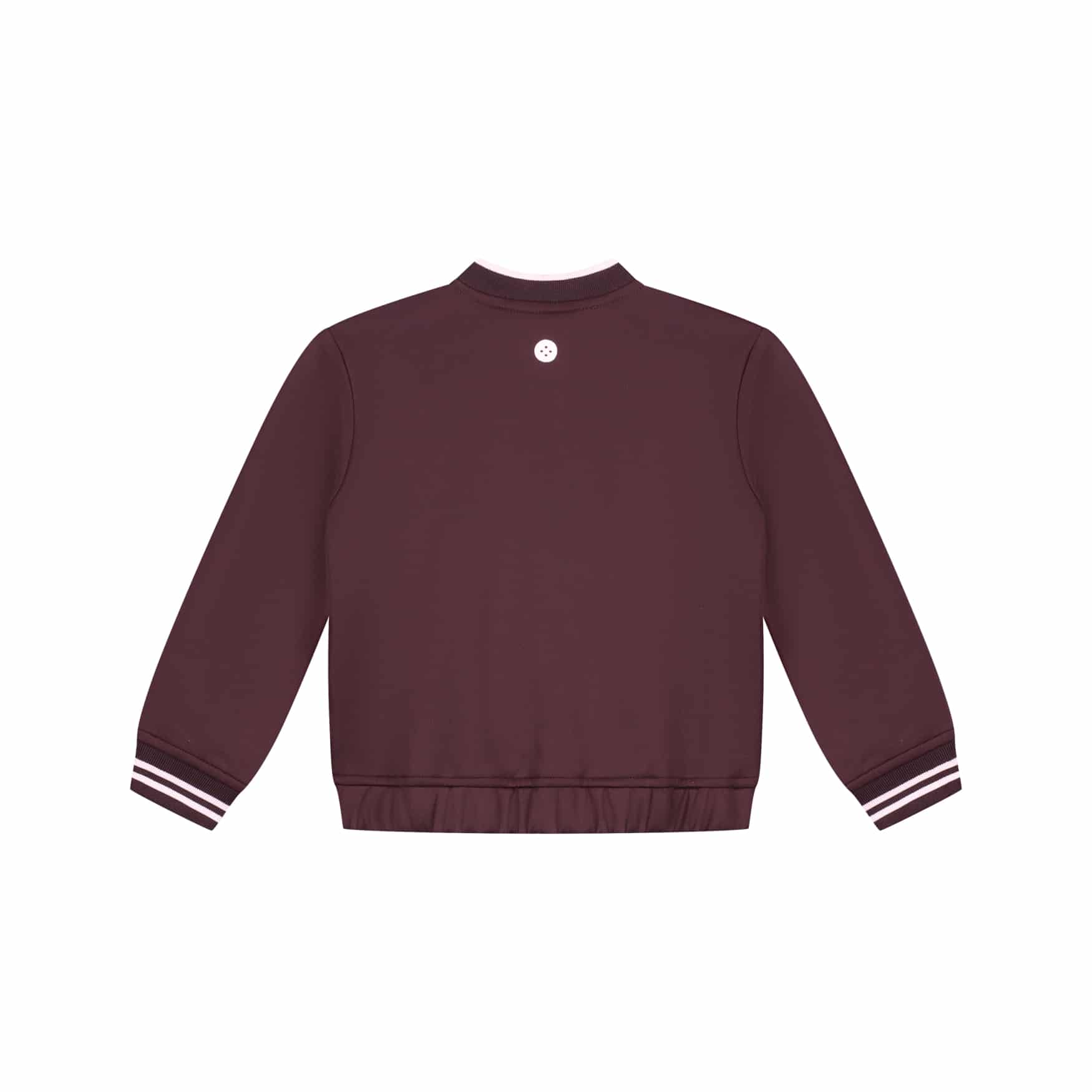 gilet zippé sport fille bordeaux