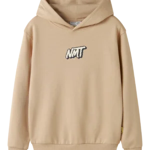 sweat à capuche "rocking all day" marron (copie)