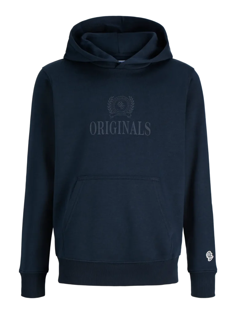 pull à capuche jj bleu marine "originals"