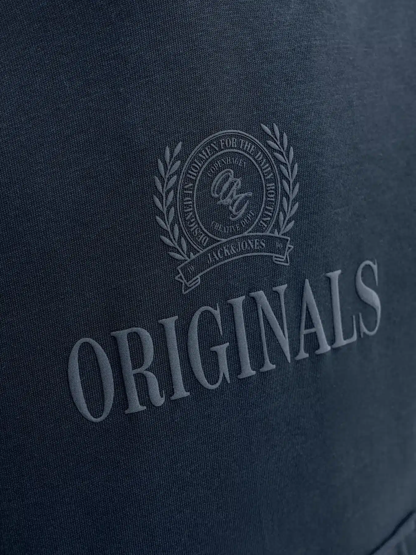 pull à capuche jj bleu marine "originals"
