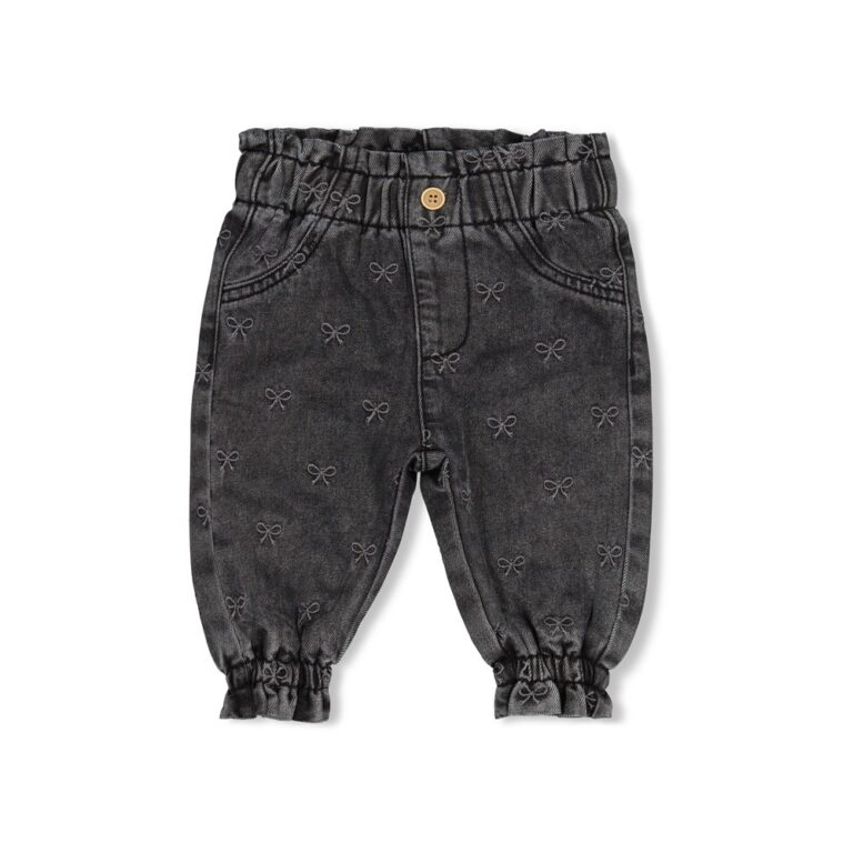 jean brodé anthracite