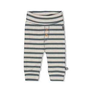 pantalon côtelé rayé vert d'eau