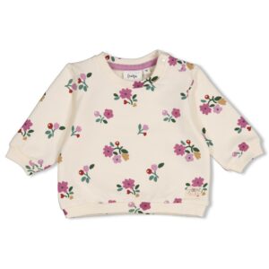 sweat imprimé crème