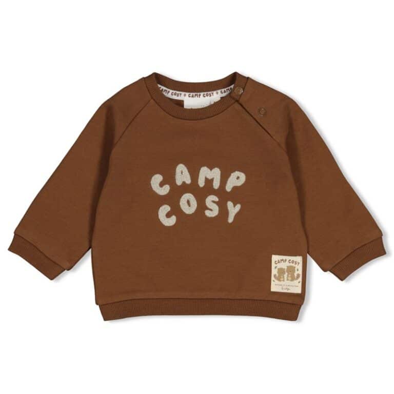 sweat coupe décontractée brun