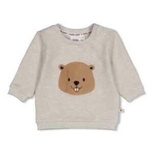 sweat gris chiné