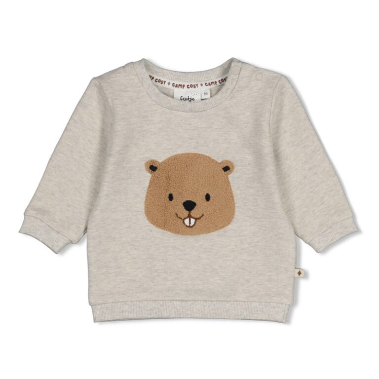 sweat gris chiné