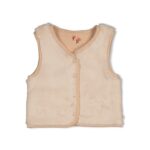 gilet réversible en fausse fourrure sable