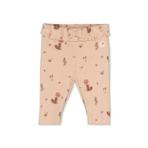 legging côtelé imprimé sable