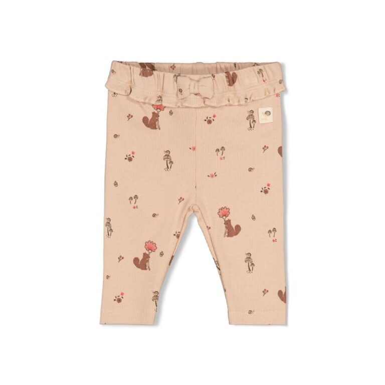 legging côtelé imprimé sable