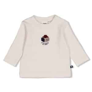 t shirt manches longues côtelé écru