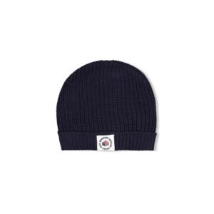 bonnet en maille bleu marine