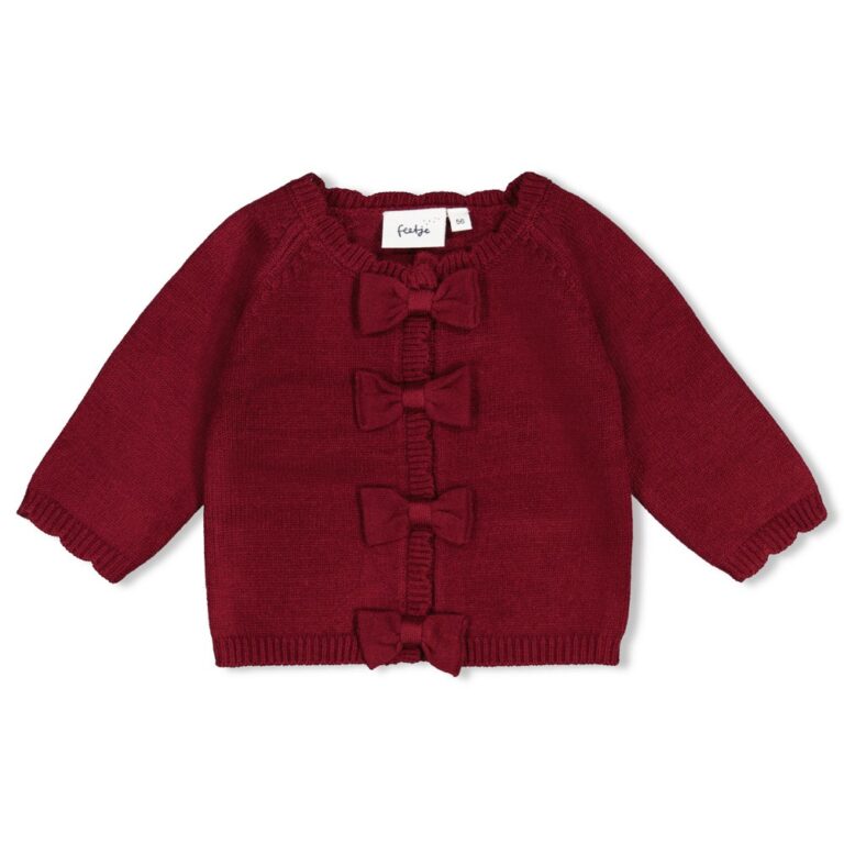 gilet en maille bordeaux