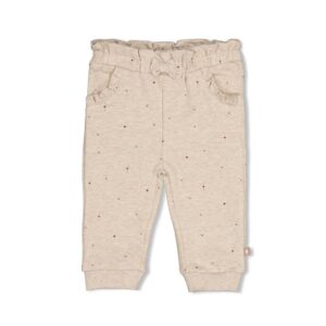 pantalon imprimé taupe chiné