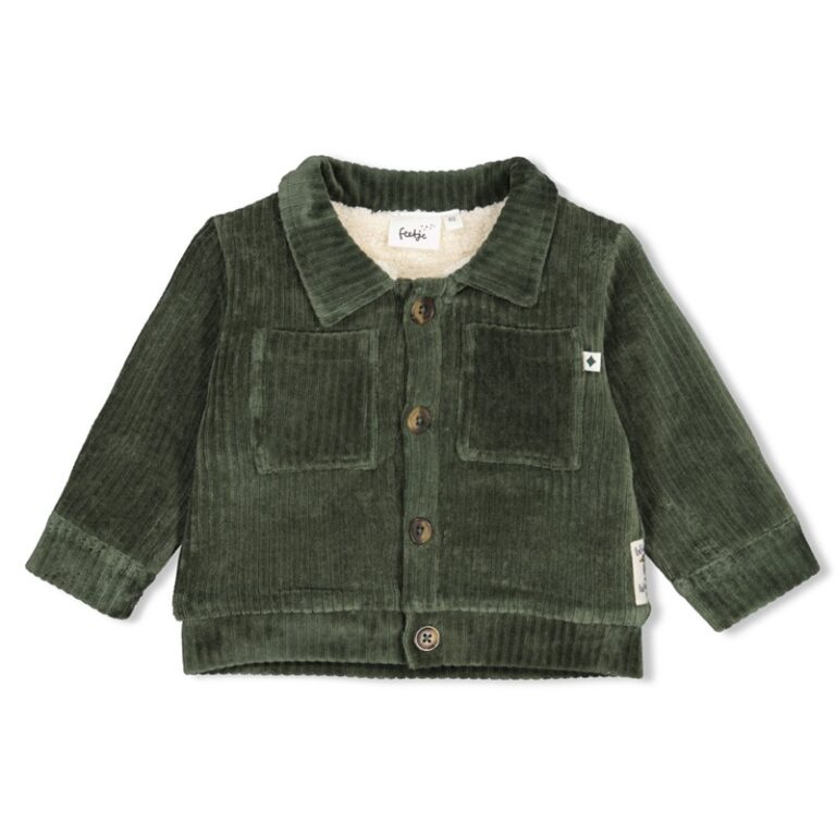 veste en velours côtelé vert