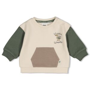 sweat coupe décontractée écru