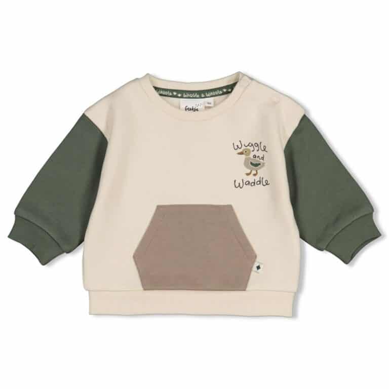 sweat coupe décontractée écru