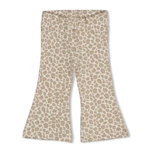 pantalon évasé imprimé écru chiné