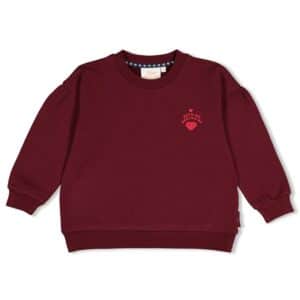 sweat coupe décontractée bordeaux