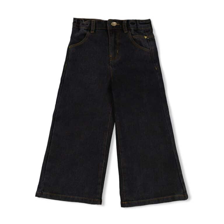 jean wide leg denim noir
