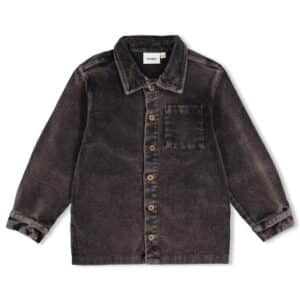 chemise en velours côtelé anthracite