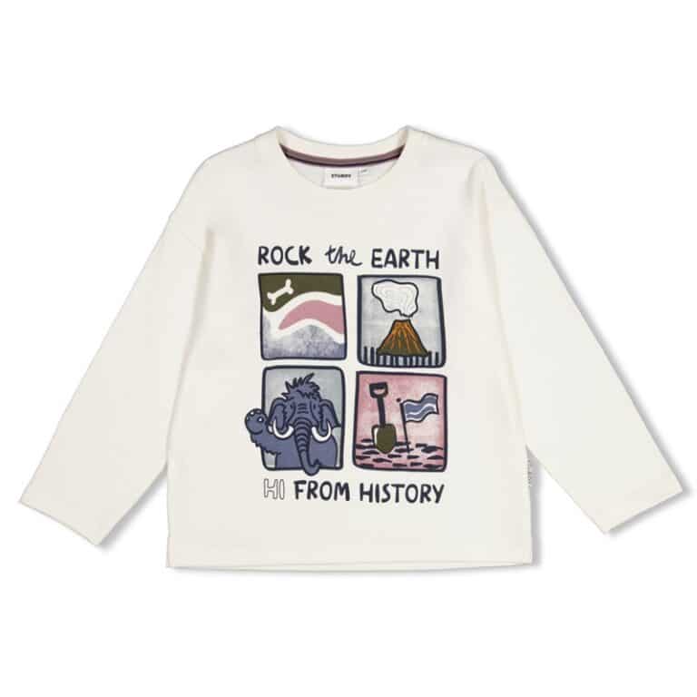 t shirt manches longues oversize écru