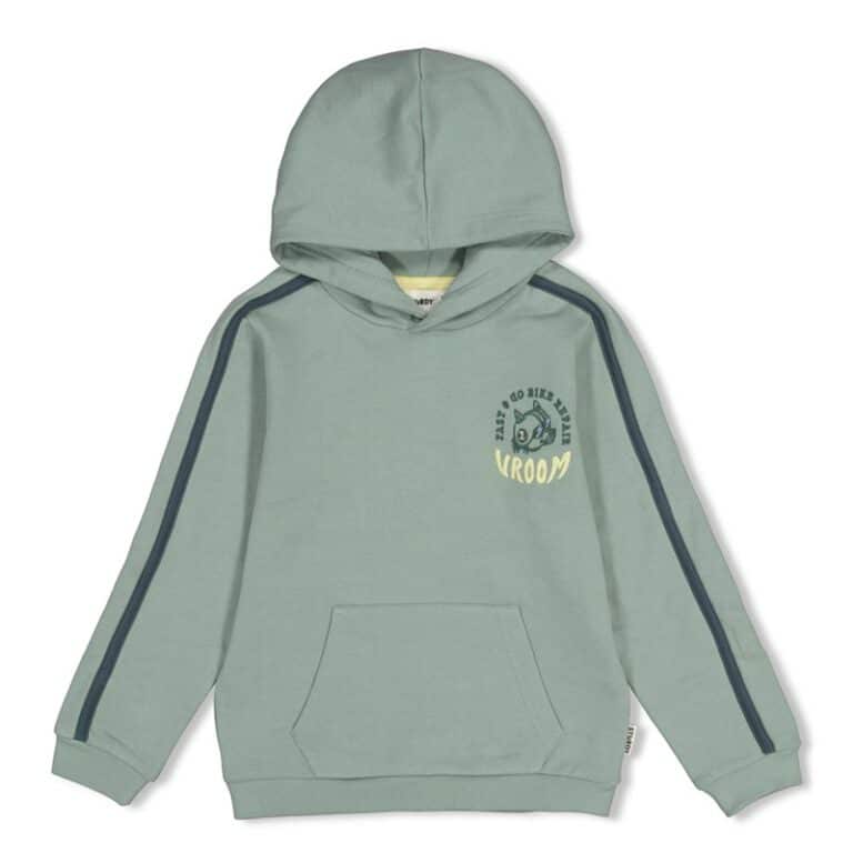 sweat à capuche vert jade