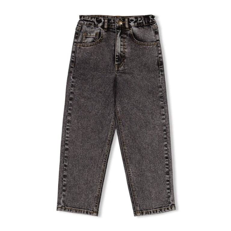 jean coupe ample denim gris