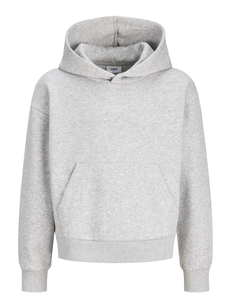 sweat à capuche gris