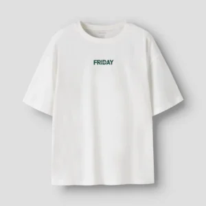 t shirt blanc "friday"