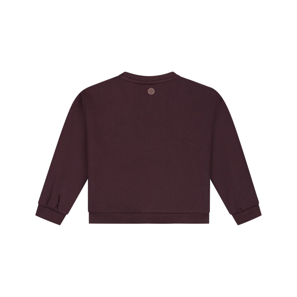 sweat fille bordeaux