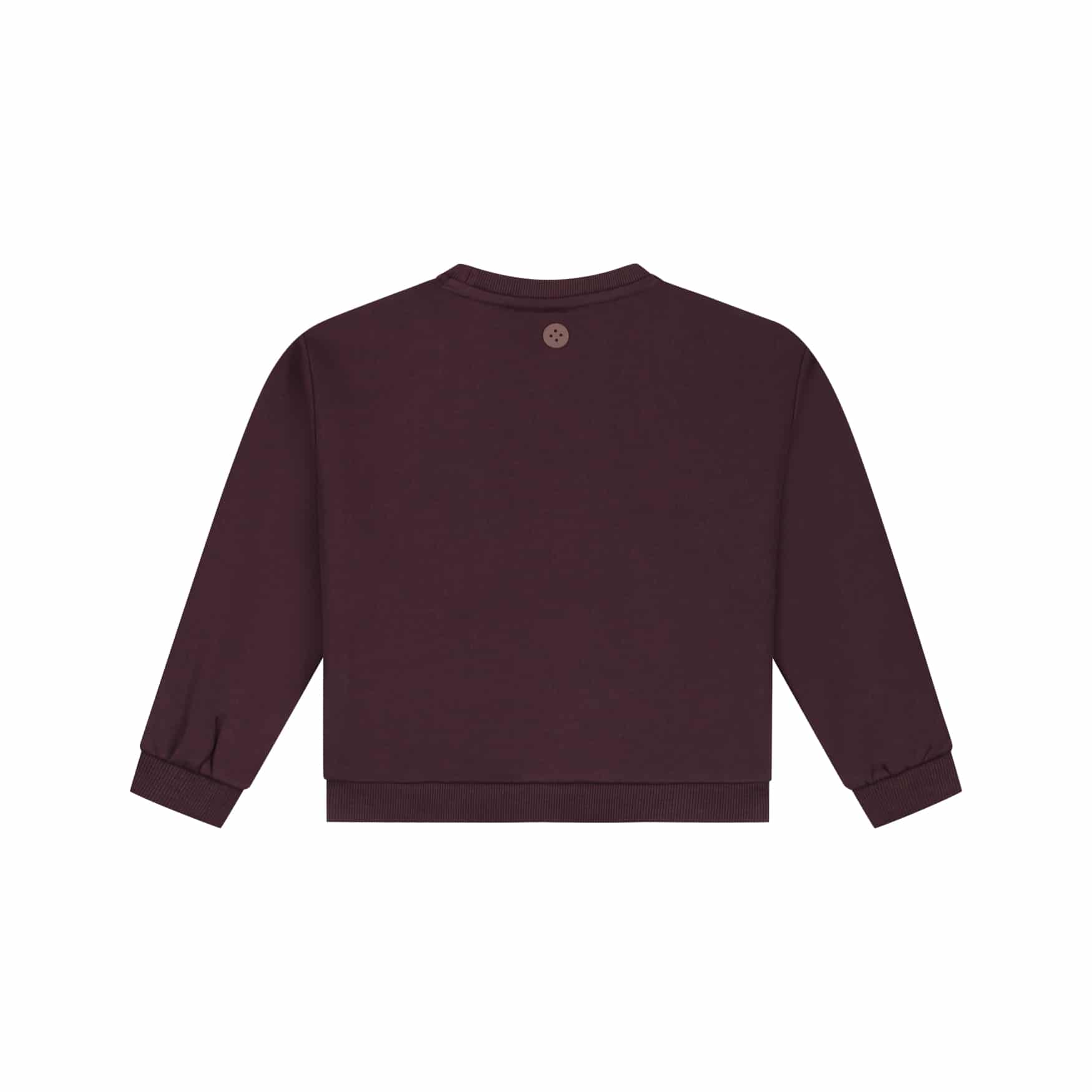sweat fille bordeaux
