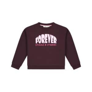 sweat fille bordeaux