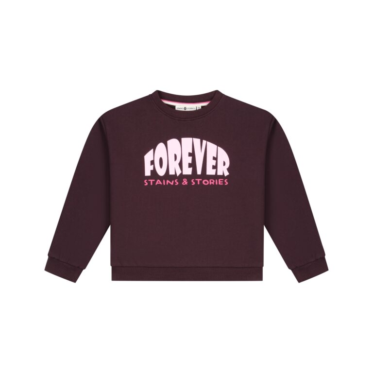 sweat fille bordeaux