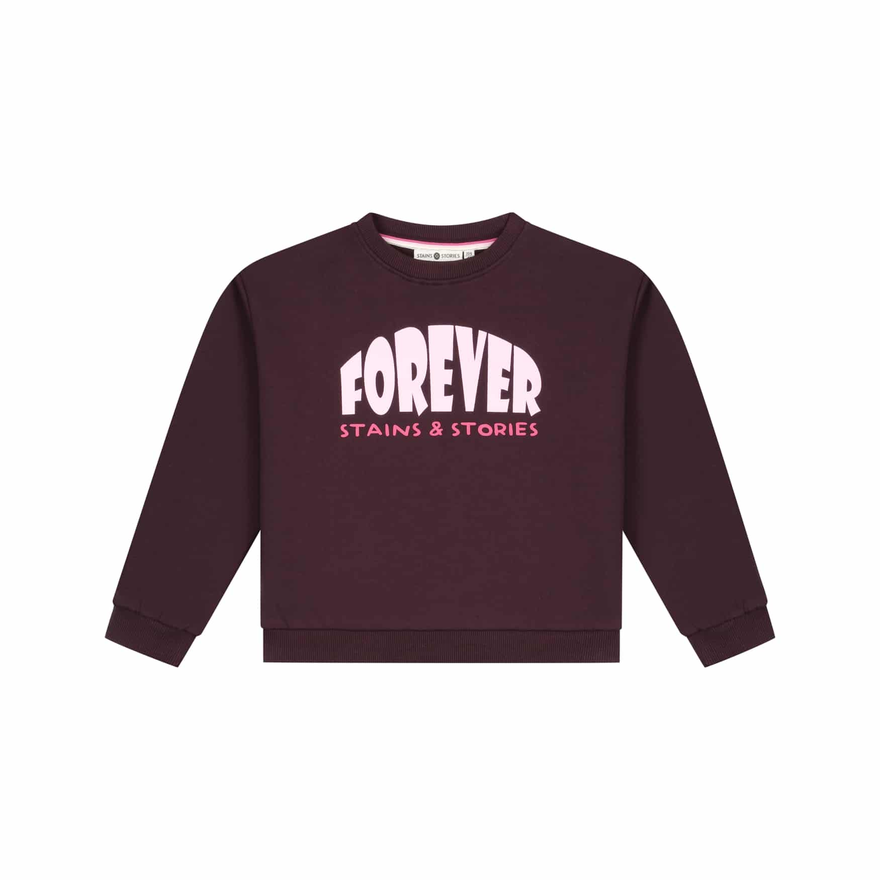 sweat fille bordeaux
