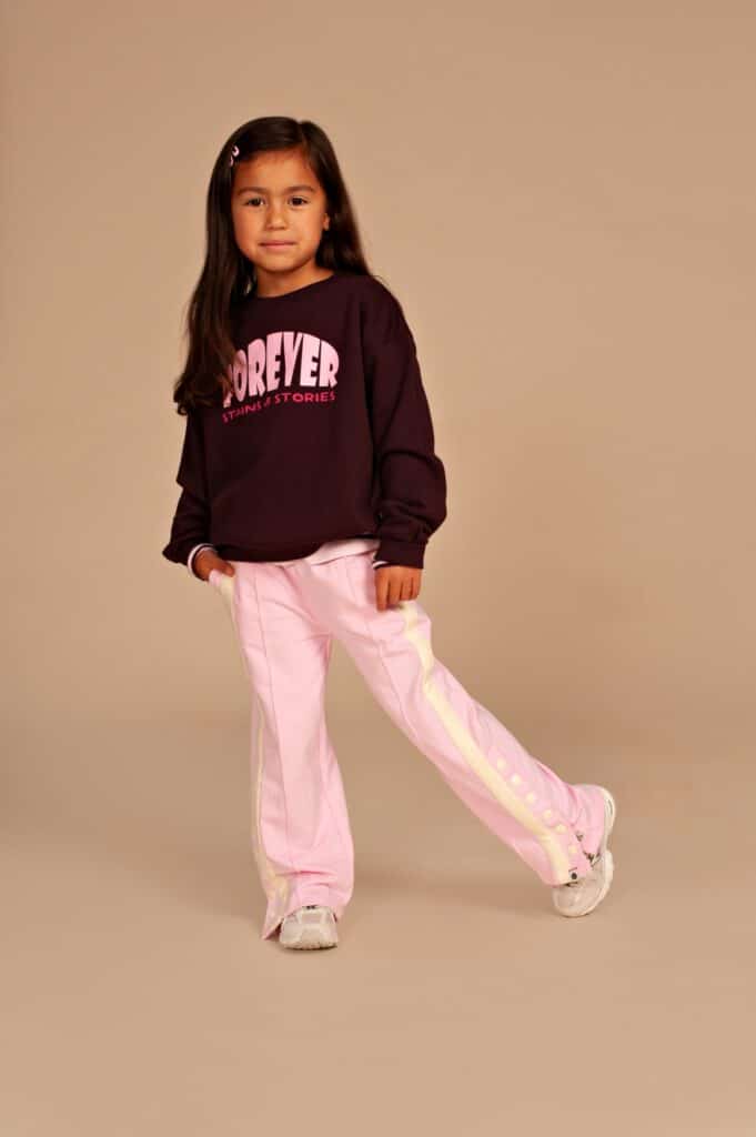 sweat fille bordeaux