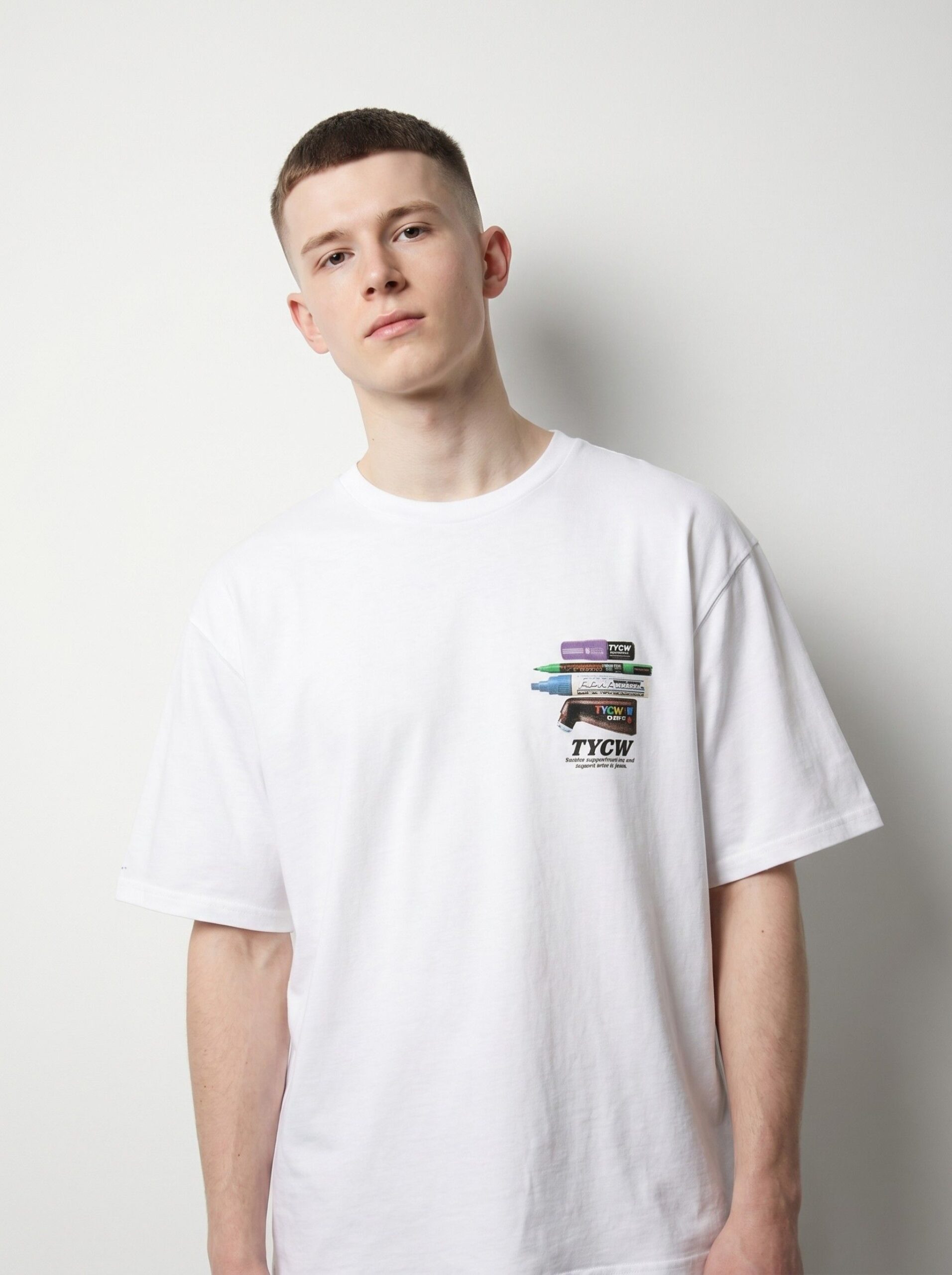 t shirt kaiser blanc