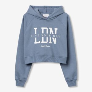 sweat à capuche figo bleu clair