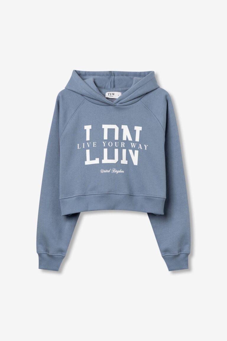 sweat à capuche figo bleu clair