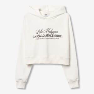 Sweat à capuche Figo Blanc