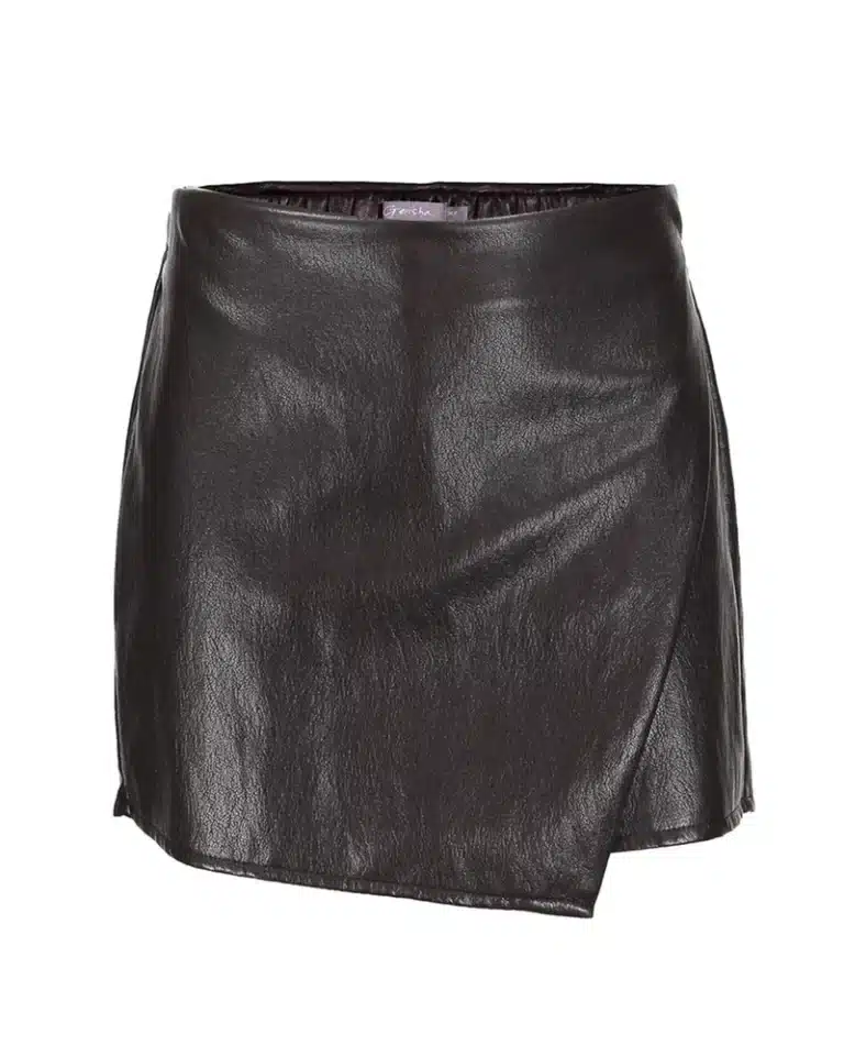 jupe short fille marron foncé