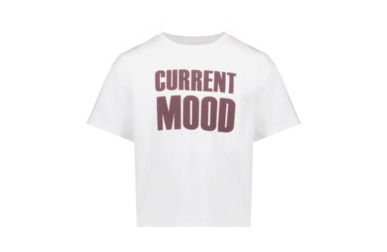 t shirt imprimé current mood fille Écru/marron