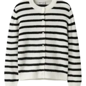 gilet ligné noir blanc