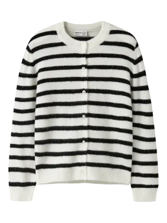 gilet ligné noir blanc