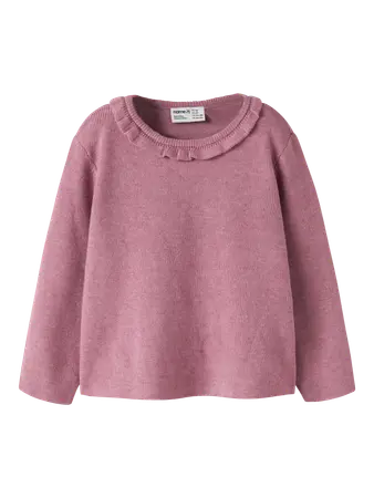 pull brun col volants (copie)