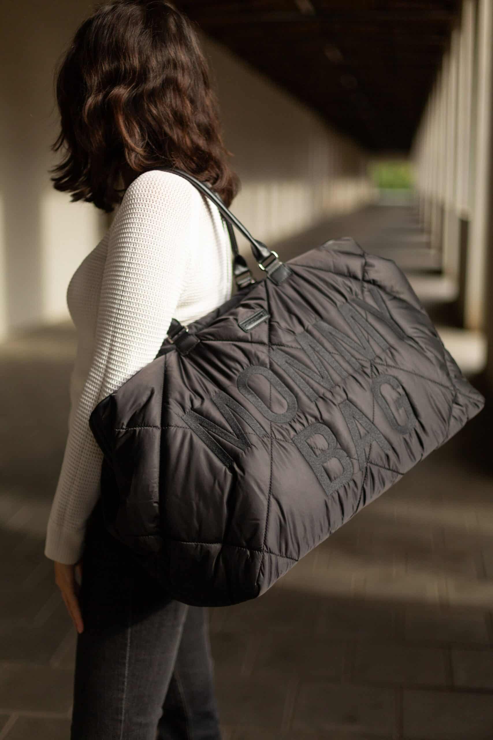 mommy bag ® sac a langer matelassé noir